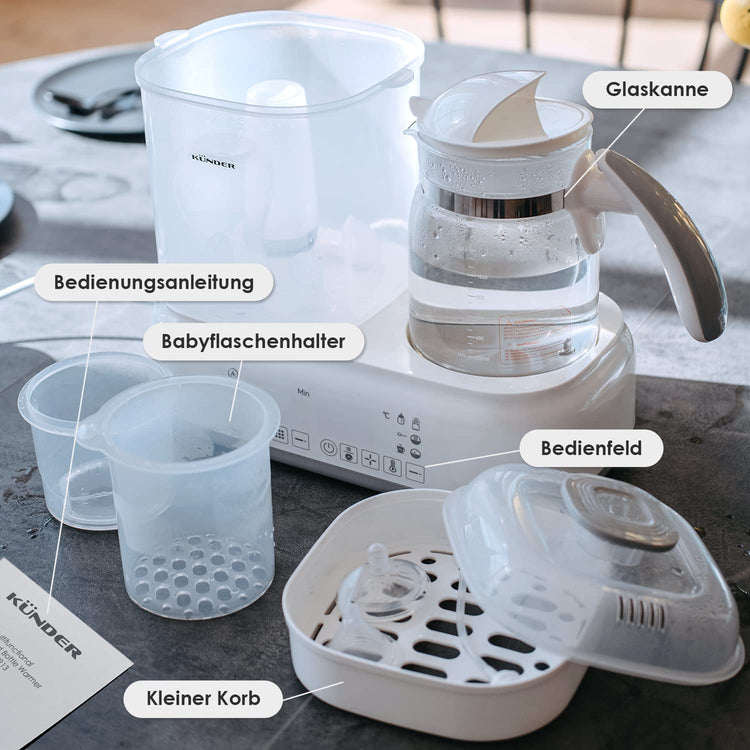 Multifunkciós Babyono 3az1-ben Cumisüveg Melegítő, Sterilizáló és Szárító - 1.2L - Image 8