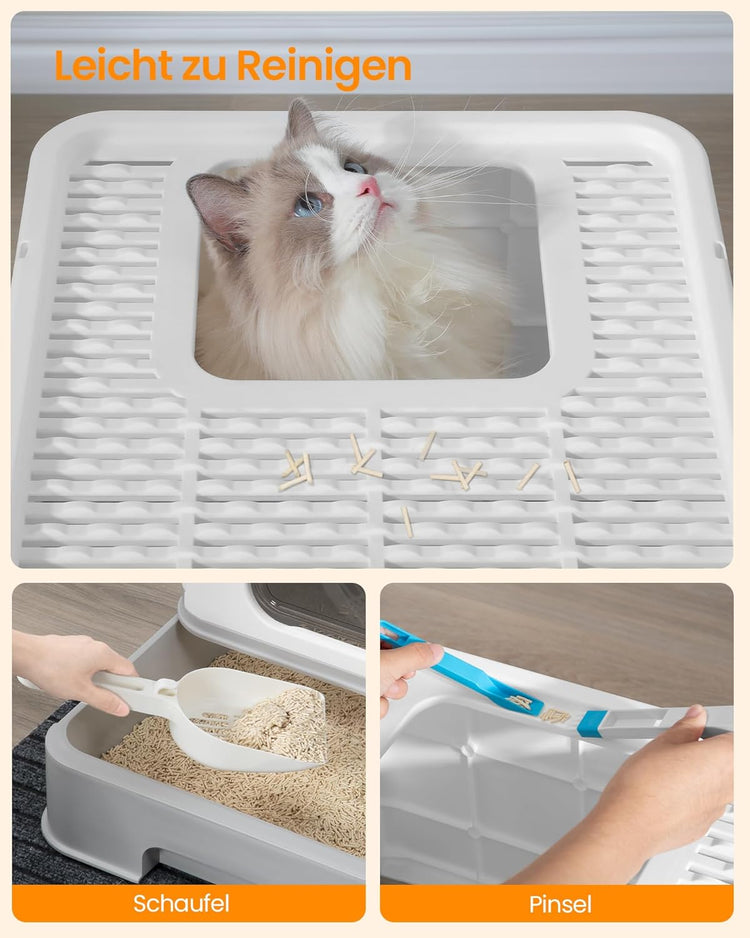 Hzuaneri Nagy Macskawc Fedéllel és Kihúzható Tálcával, 15 kg-ig - Image 6