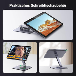 UGREEN Mágneses iPad Tartó - Forgatható Asztali Állvány Pro/Air M2 Modellekhez - Image 5