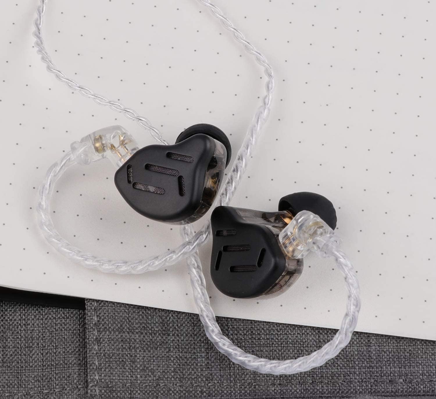 KZ Zax HiFi fülhallgató - 1DD+7BA hibrid, cink ötvözet, leválasztható kábel, fekete - Image 7