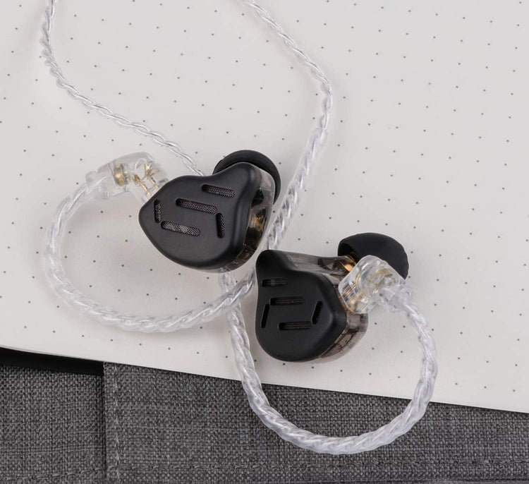 KZ Zax HiFi fülhallgató - 1DD+7BA hibrid, cink ötvözet, leválasztható kábel, fekete - Image 7