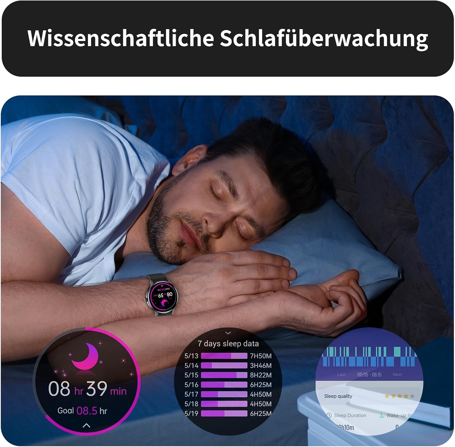 BingoFit AMOLED okosóra telefonos funkcióval, pulzusmérővel és 50+ sportmóddal - Image 6