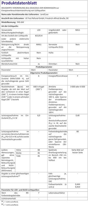 Philips E14 LED izzó, 6W, meleg fehér, 6 db-os csomag - Image 9
