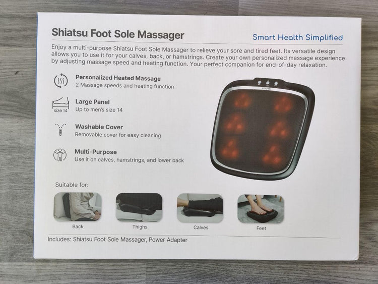 RENPHO Elektromos Lábmasszírozó Shiatsu Melegítéssel és Levehető Huzattal - Image 8