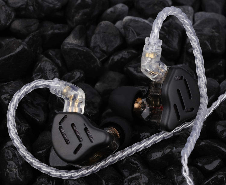 KZ Zax HiFi fülhallgató - 1DD+7BA hibrid, cink ötvözet, leválasztható kábel, fekete - Image 4