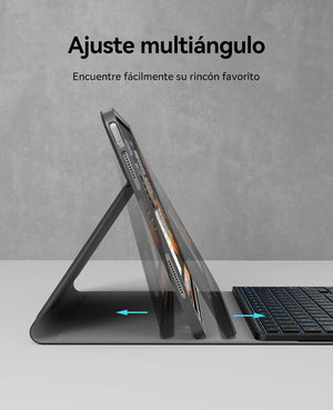 Earto iPad billentyűzet érintőpaddal, 7 színű háttérvilágítás, 11" Air/Pro modellekhez - Image 6