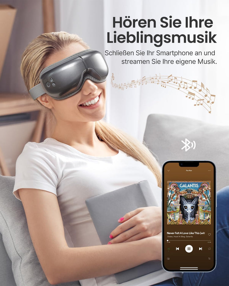 RENPHO Eyeris 1 Bluetooth-os szemmasszírozó melegítéssel és zenével - Ajándékötlet - Image 3