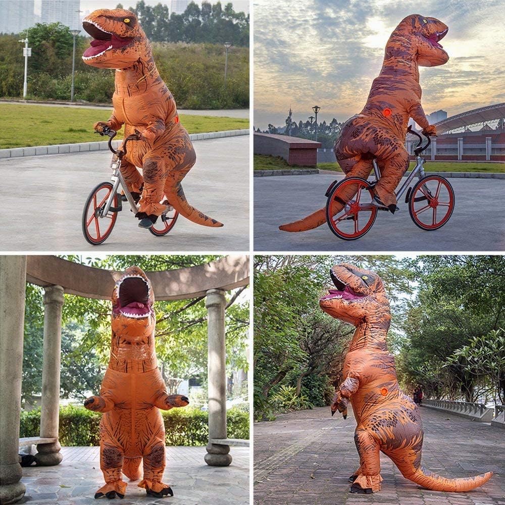 T-Rex Felfújható Dinoszaurusz Jelmez Felnőtteknek - Karneváli Dínó Kosztüm - Image 8