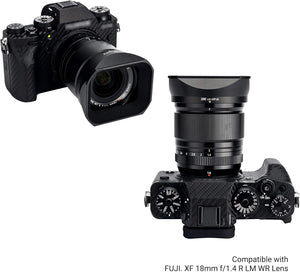 Fujifilm XF18mm F1.4 objektívhez JJC fém napellenző lencsevédővel - Image 4