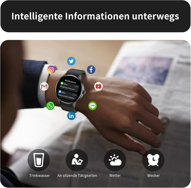 BingoFit AMOLED okosóra telefonos funkcióval, pulzusmérővel és 50+ sportmóddal - Image 5