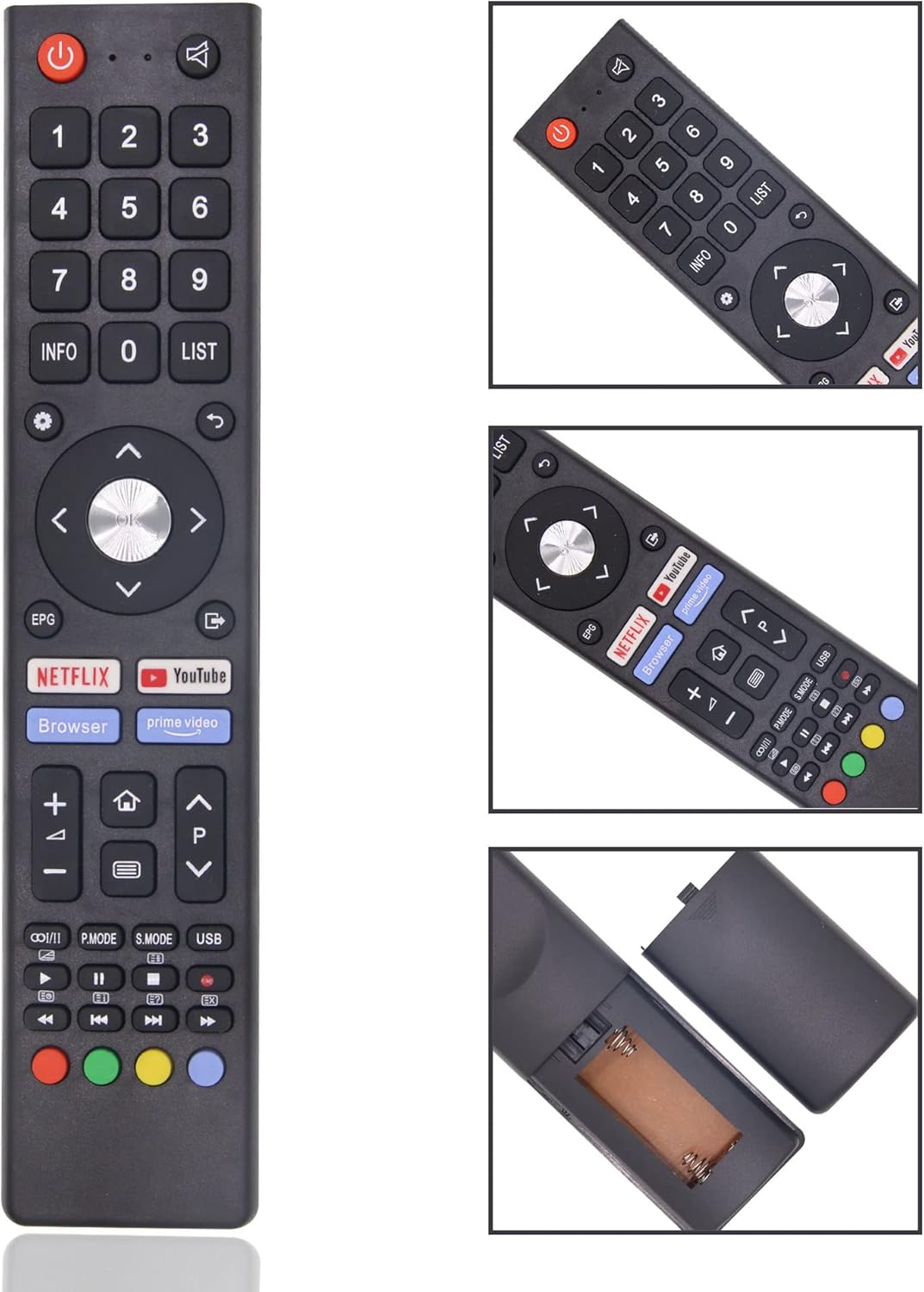 OK. ODL24771HN-TAB távirányító Netflix és YouTube gombokkal - FOXRMT univerzális távirányító Changhong Chiq TV-khez - Image 5