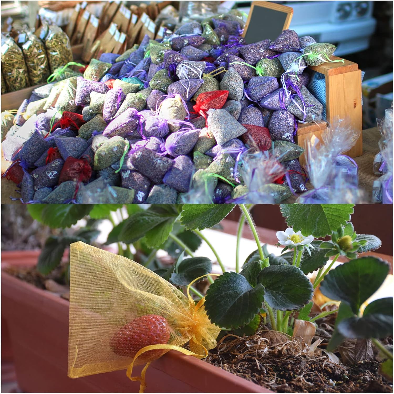 Rózsaszín organza ajándékzacskó 50db - Esküvői, parti és karácsonyi ékszertasak - Image 5
