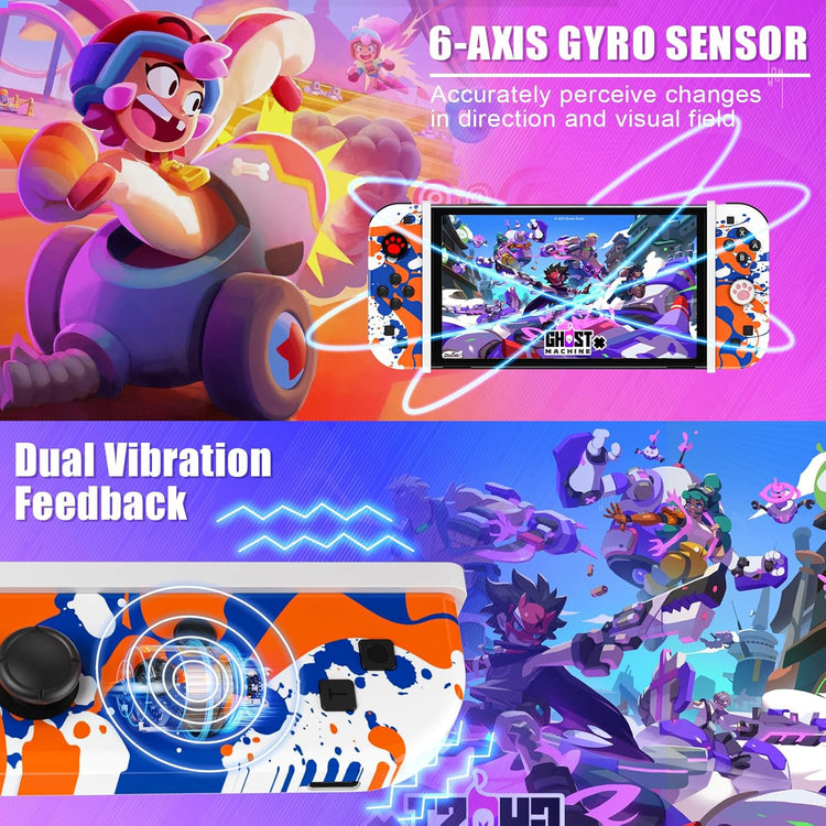 Bonacell vezeték nélküli kontroller Nintendo Switch-hez, Turbo és Gyro funkcióval - Image 5