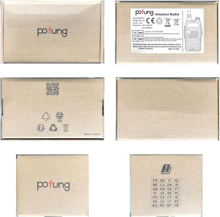 Pofung BF5RUV Kétsávos Walkie-Talkie VHF/UHF Amatőr Rádió USB Töltővel és Programozókábellel - Image 7