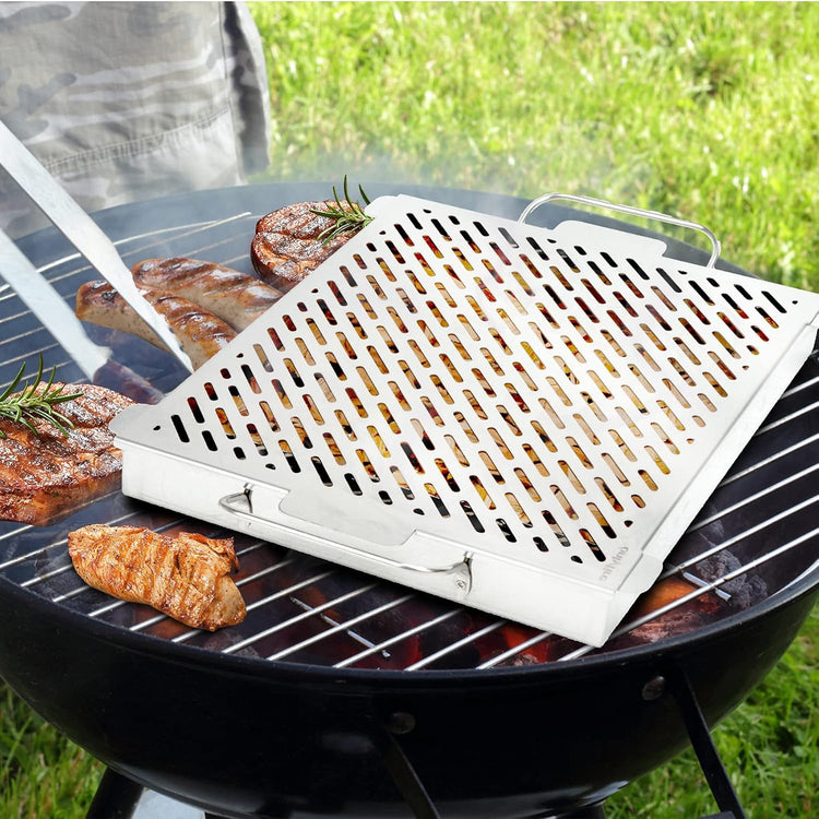 OnlyFire füstölő grillserpenyő vízadagolóval, gáz- és faszenes grillhez - Image 8