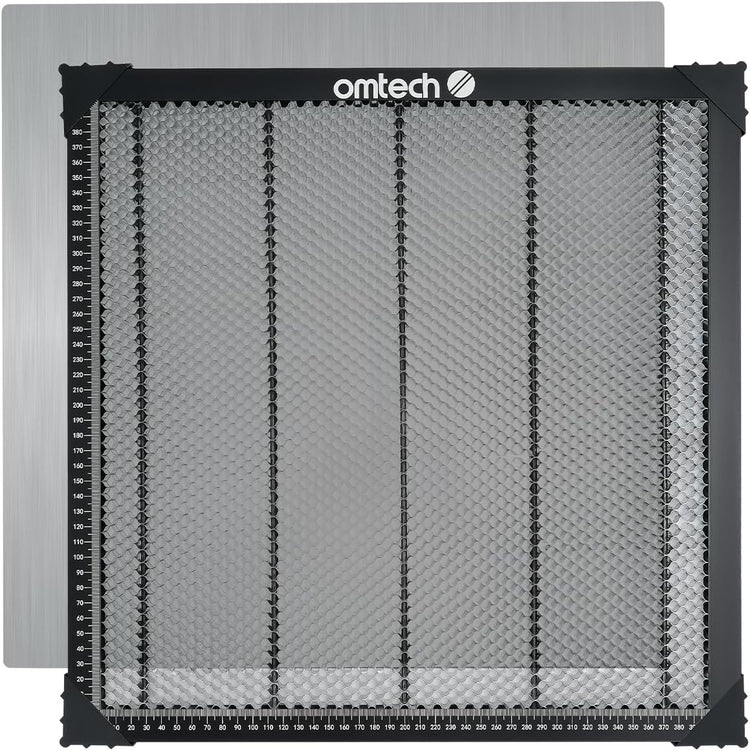 OMTech 400x400mm-es méhsejt lézervágó asztal beépített mérleggel CO2 gravírozógépekhez - Image 1