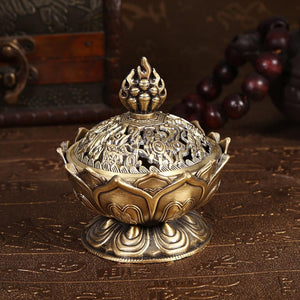 Vintage bronz füstölőégető bronz színű - Image 8