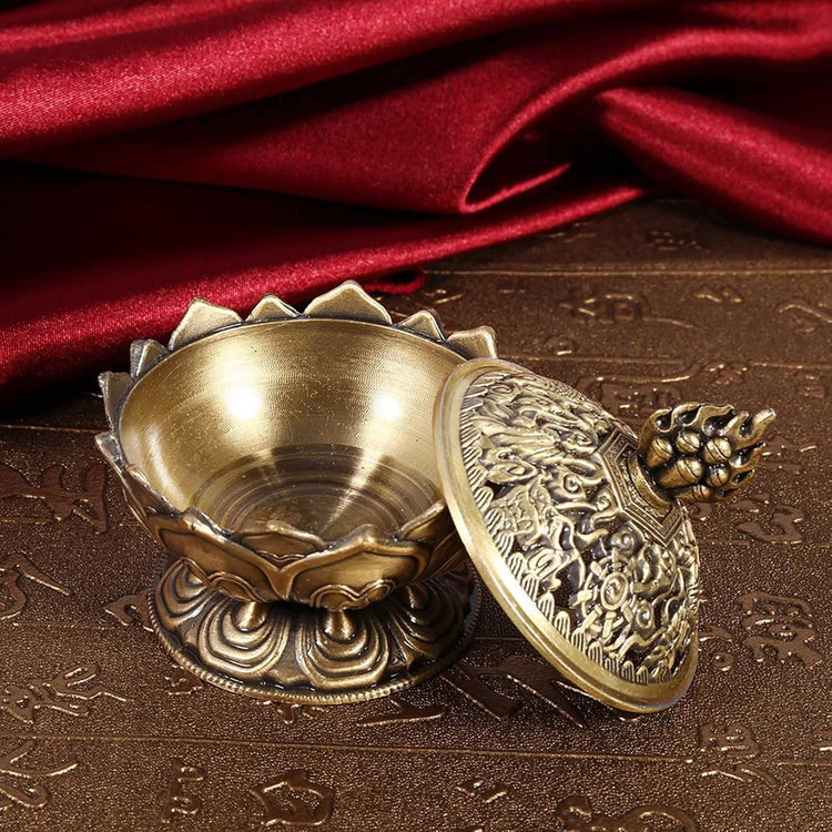 Vintage bronz füstölőégető bronz színű - Image 5