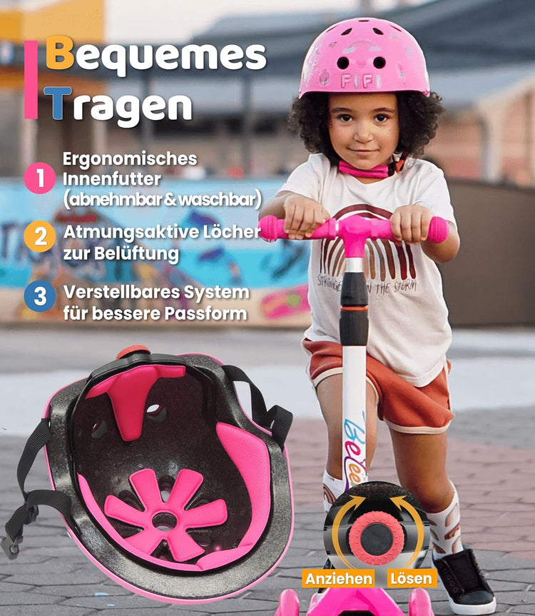 Gyerek kerékpársisak DIY matricákkal - CE tanúsított, többfunkciós védősisak - Image 4