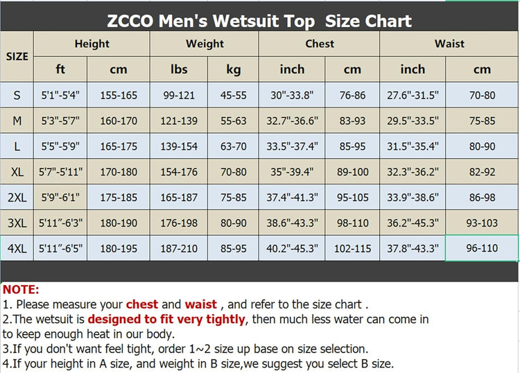 ZCCO 3mm-es Férfi Neoprén Búvárruha Elülső Cipzárral, Úszáshoz és Szörfözéshez - Image 5