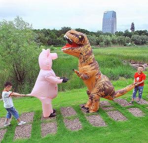 T-Rex Felfújható Dinoszaurusz Jelmez Felnőtteknek - Karneváli Dínó Kosztüm - Image 9