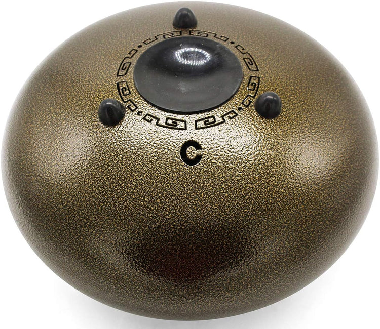 Amkoskr 30 cm-es C-dúr Acélnyelv Dob 13 Hangú Kávébarna HandPan Ütőkkel és Táskával - Image 4