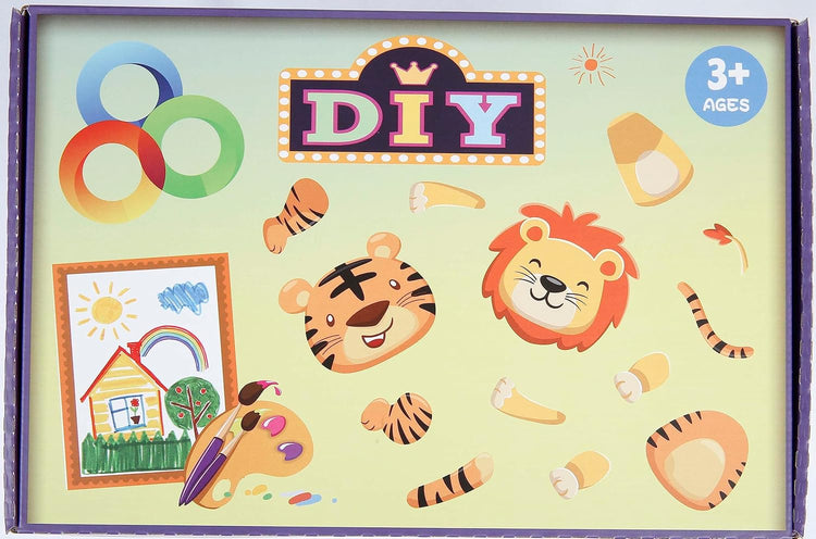 Matogle 9 db-os Húsvéti Nyuszi Fa Tükör Készlet Gyerekeknek - DIY Festős Kézitükör Szett - Image 8