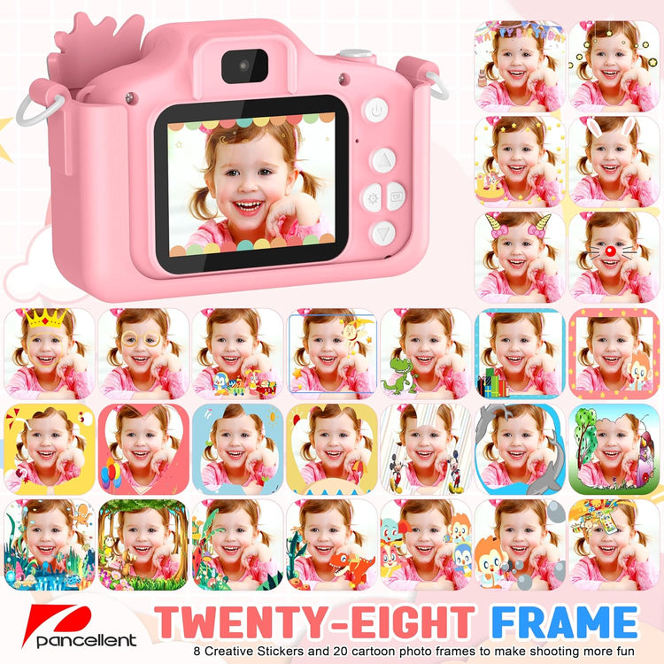 Pancellent 1080P gyerekkamera 32GB kártyával, 2" kijelzővel, 3-12 éves fiúknak és lányoknak - Image 4
