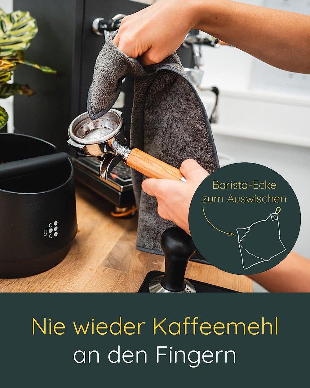 Barista Portafilter és Kávégép tisztítókendő, 45 x 45 cm (Fekete) Újracsomagolt termék - Outlet24