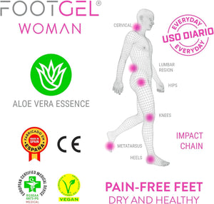 Footgel Női Kényelmi Belsőtalp Aloe Verával, 35-38 - Outlet24