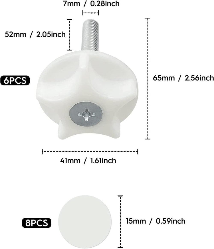 Homsyway 6db rögzítócsavar ágyakhoz, bútorokhoz - Outlet24
