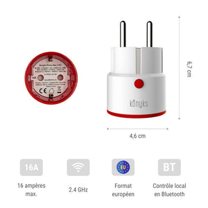 Konyks Priska Max 3 EU WiFi + BT Okosdugó, Fogyasztásmérővel, Alexa/Google Home Kompatibilis Újracsomagolt termék - Outlet24